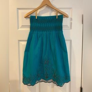 Forever 21/XXI Strapless Shirt Dress Swimsuit Beach Coverup